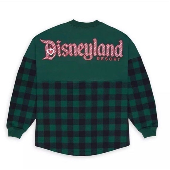 DISNEY DISNEYLAND MICKEY CHRISTMAS XMAS HOLIDAY SPIRIT JERSEY PLAID TARTAN CANDY - Picture 6 of 10